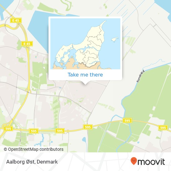 Aalborg Øst map