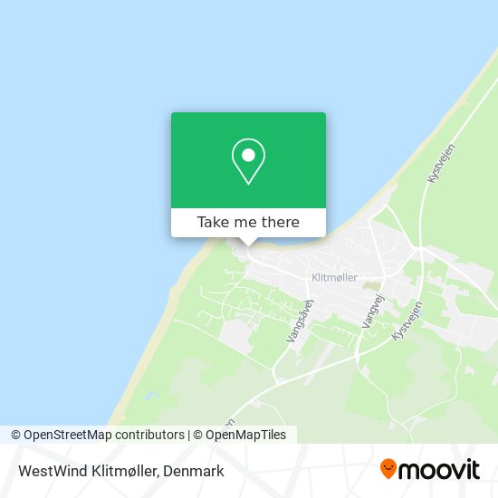 WestWind Klitmøller map