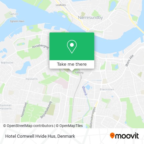 Hotel Comwell Hvide Hus map