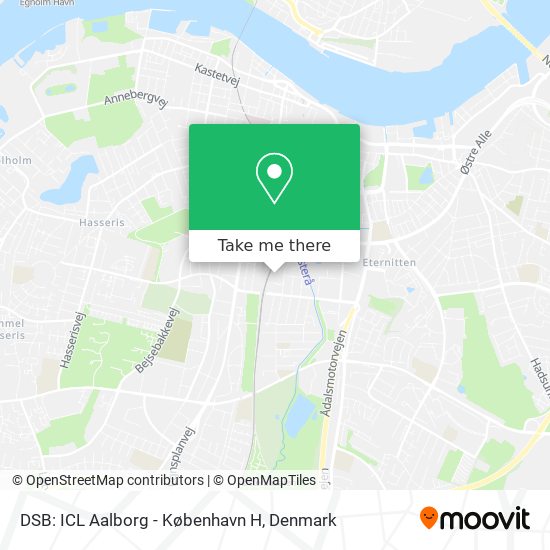 DSB: ICL Aalborg - København H map
