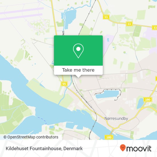 Kildehuset Fountainhouse map