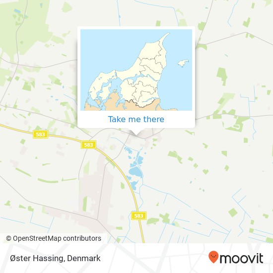 Øster Hassing map