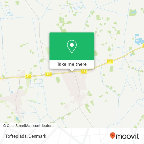 Tofteplads map