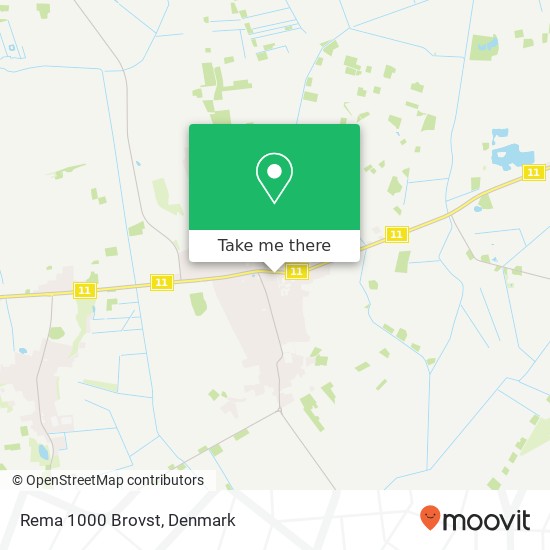 Rema 1000 Brovst map