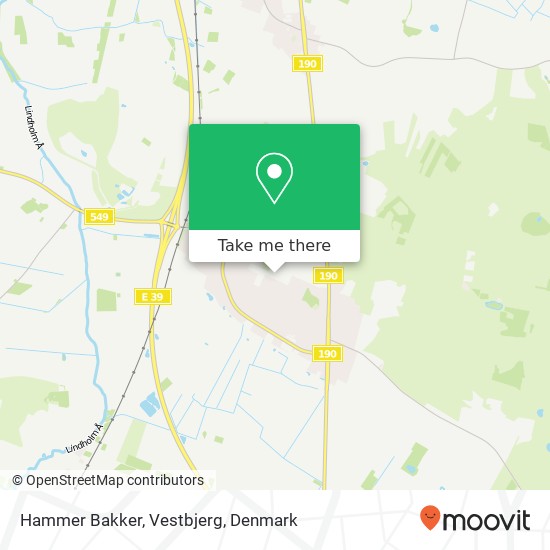 Hammer Bakker, Vestbjerg map