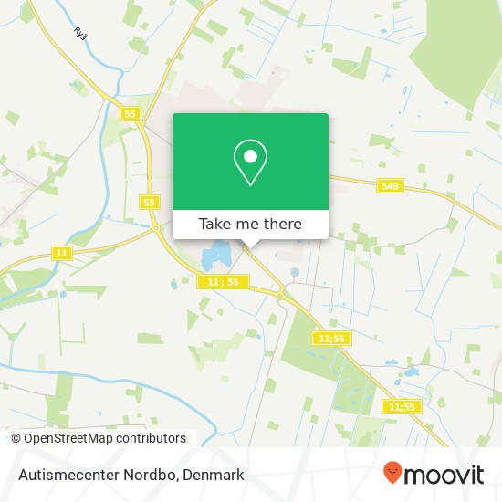 Autismecenter Nordbo map