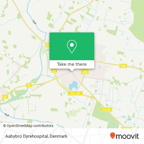 Aabybro Dyrehospital map