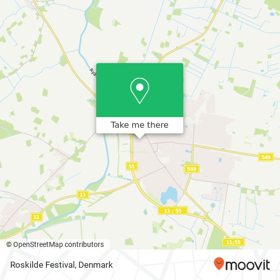 Roskilde  Festival map