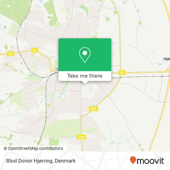 Blod Donor Hjørring map