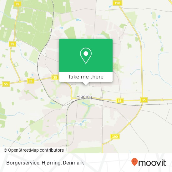 Borgerservice, Hjørring map