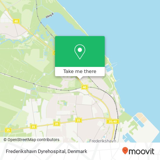 Frederikshavn Dyrehospital map