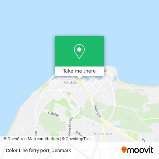 Color Line ferry port map