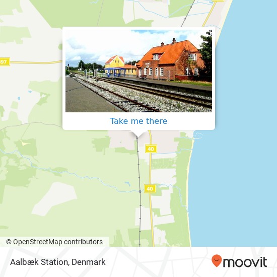 Aalbæk Station map