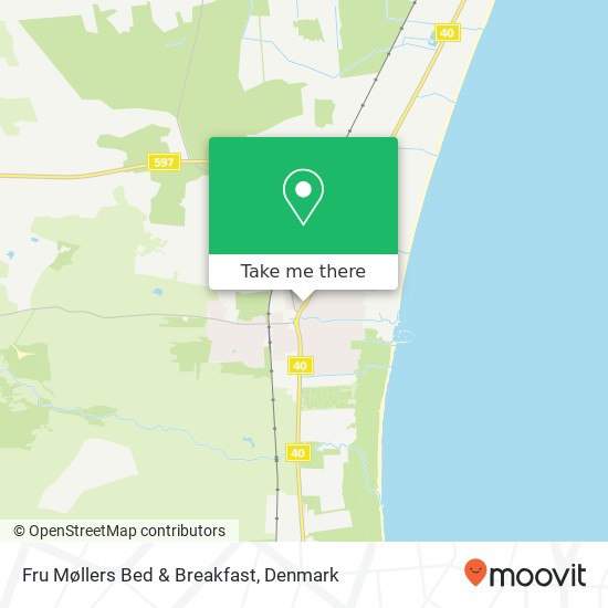 Fru Møllers Bed & Breakfast map