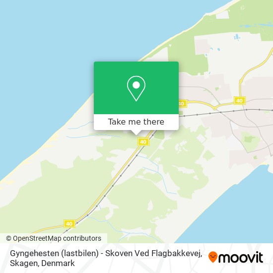 Gyngehesten (lastbilen) - Skoven Ved Flagbakkevej, Skagen map