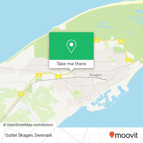 Outlet Skagen map