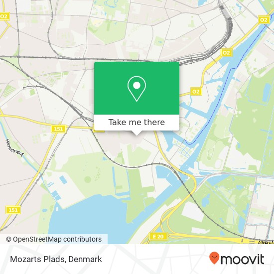 Mozarts Plads map