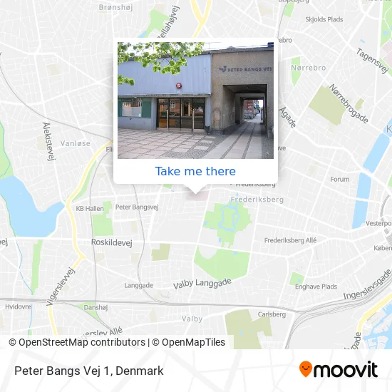 Peter Bangs Vej 1 map