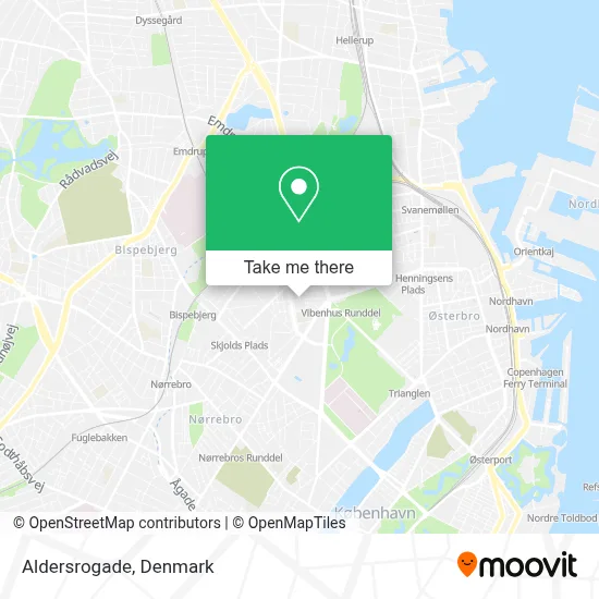 Aldersrogade map
