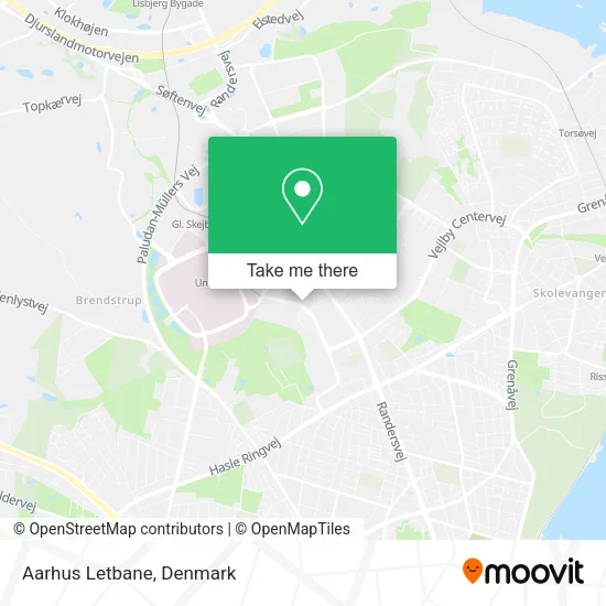 Aarhus Letbane map