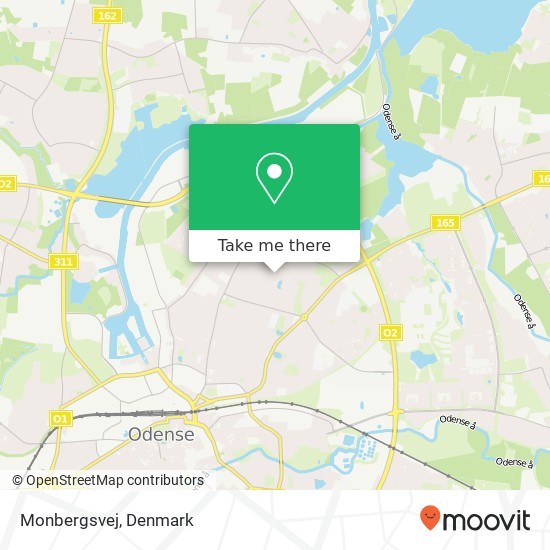 Monbergsvej map