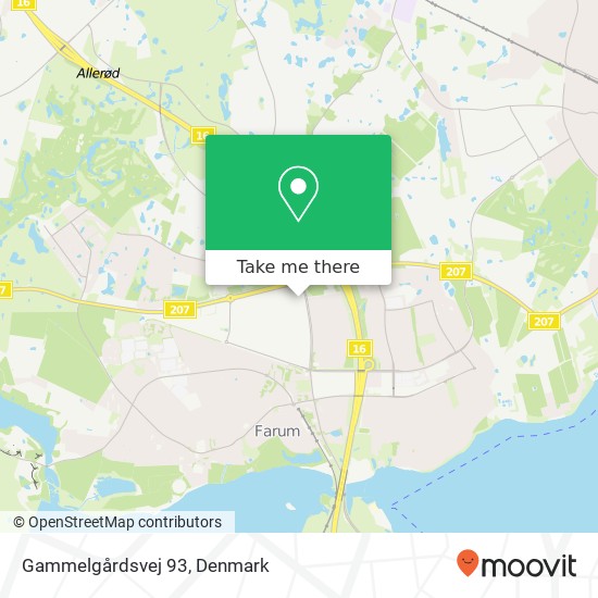Gammelgårdsvej 93 map