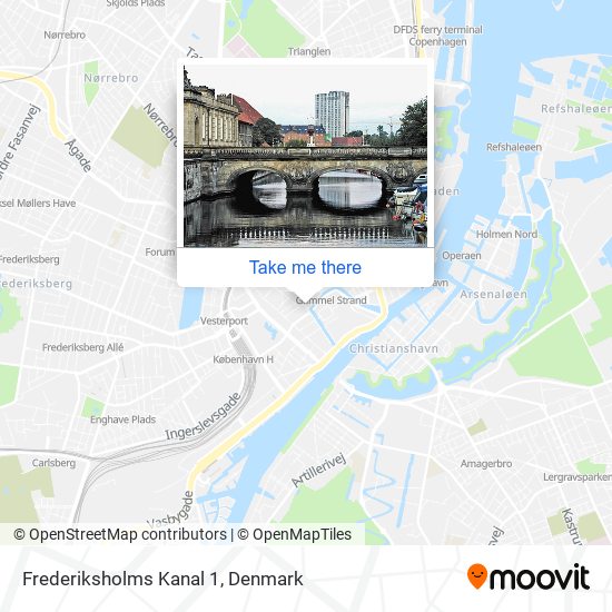 Frederiksholms Kanal 1 map