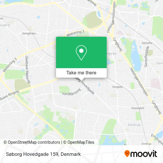 Søborg Hovedgade 159 map