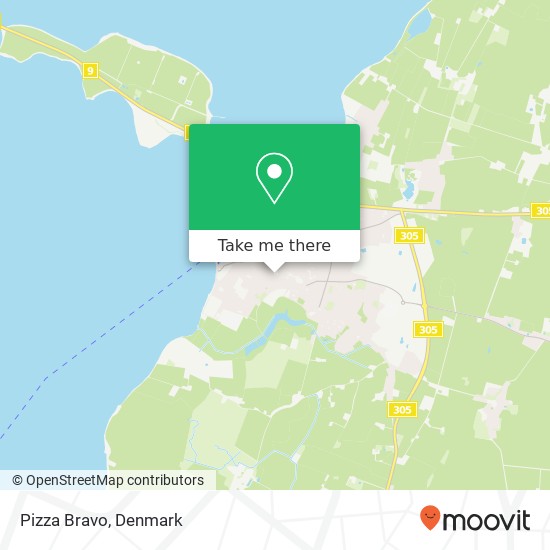 Pizza Bravo map