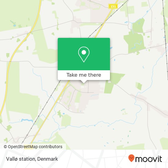 Vallø station map