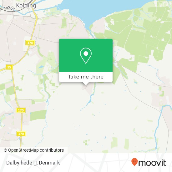 Dalby hede  map