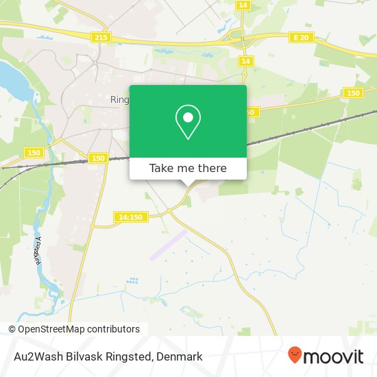 Au2Wash Bilvask Ringsted map