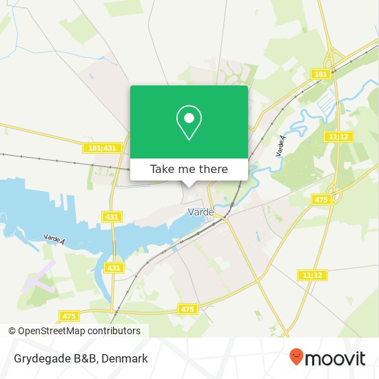 Grydegade B&B map