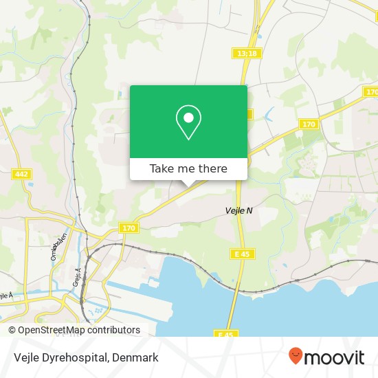 Vejle Dyrehospital map