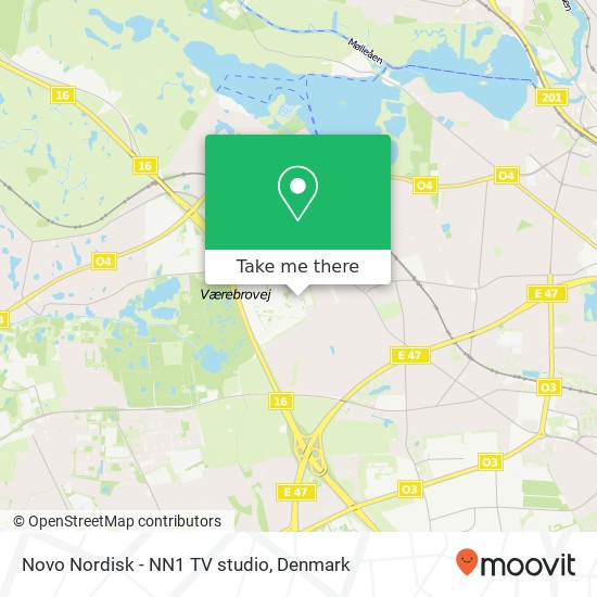 Novo Nordisk - NN1 TV studio map