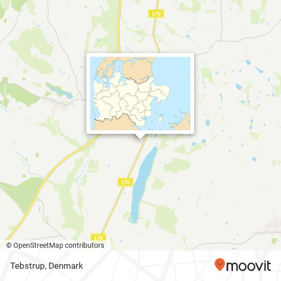 Tebstrup map