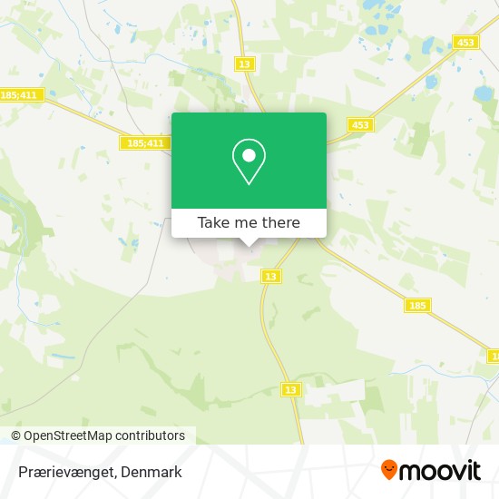 Prærievænget map