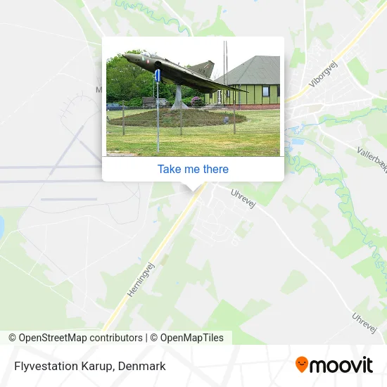 Flyvestation Karup map