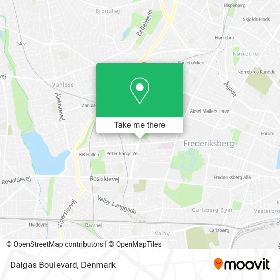 Dalgas Boulevard map