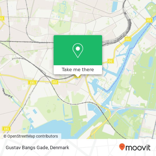 Gustav Bangs Gade map