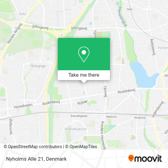 Nyholms Alle 21 map