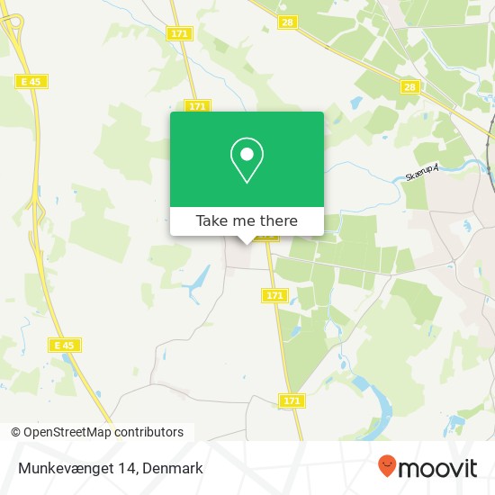 Munkevænget 14 map