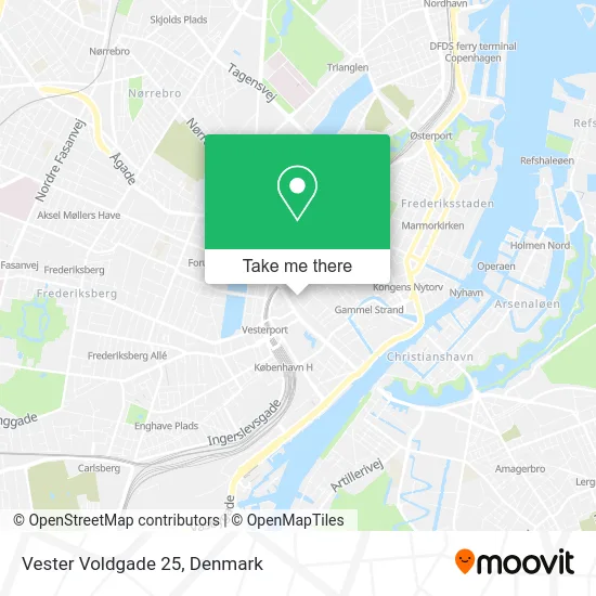 Vester Voldgade 25 map
