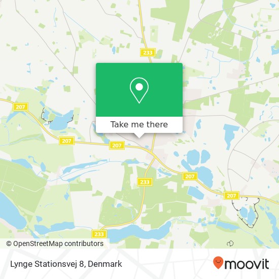 Lynge Stationsvej 8 map