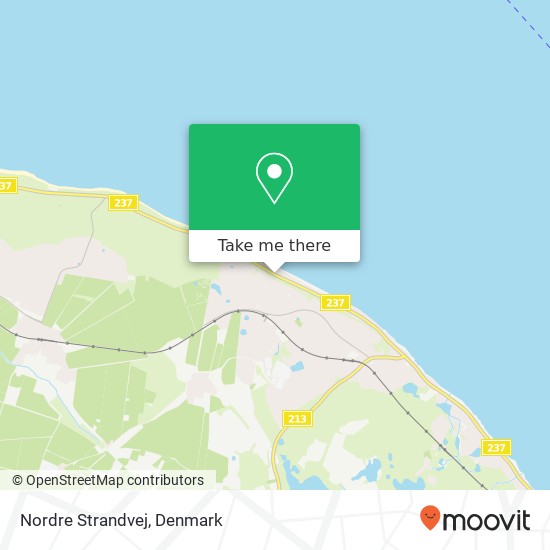 Nordre Strandvej map