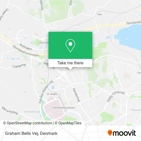 Graham Bells Vej map