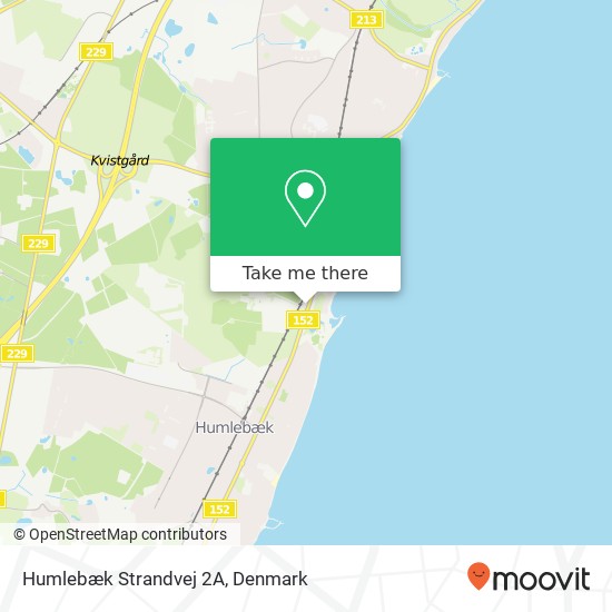Humlebæk Strandvej 2A map