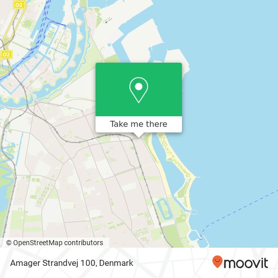Amager Strandvej 100 map