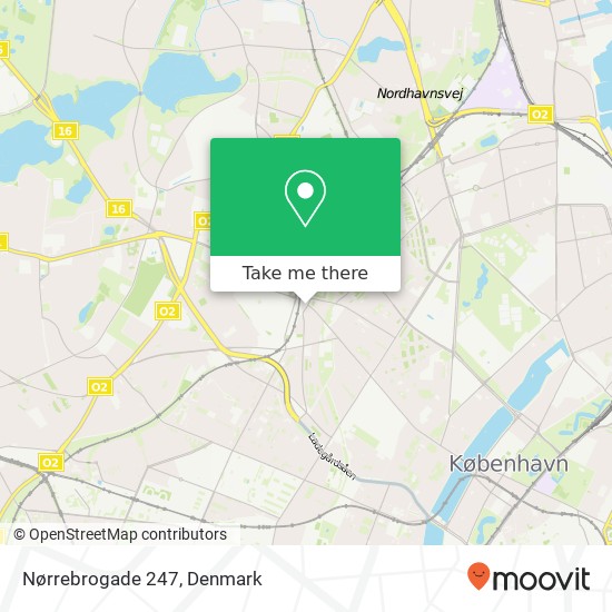 Nørrebrogade 247 map