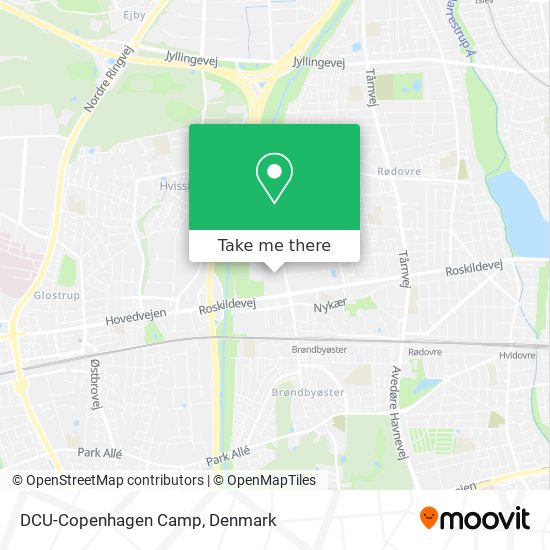 How to to DCU-Copenhagen in Rødovre by Bus or Train?